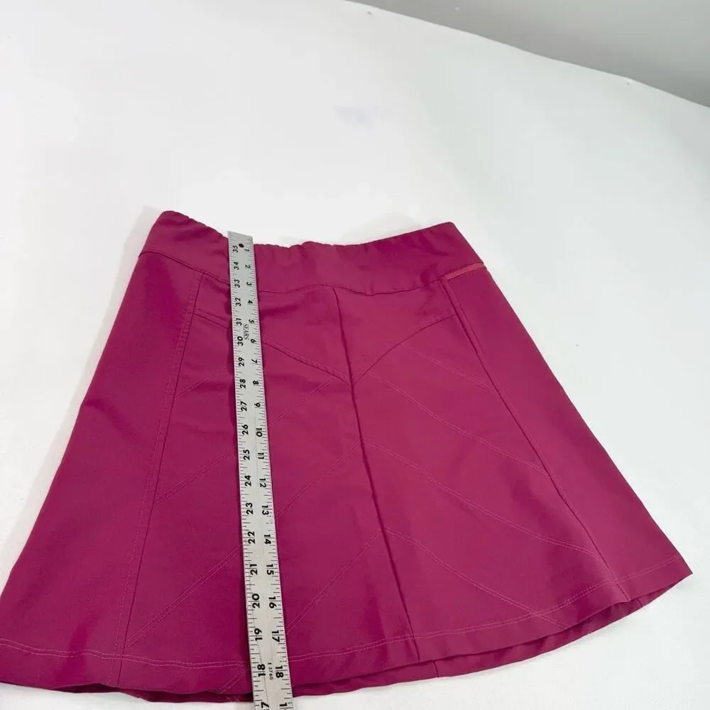 Adventure‎ Mini Skirt Womens 2 Pink Fuschia Tennis Pocket Back Zip Activewear